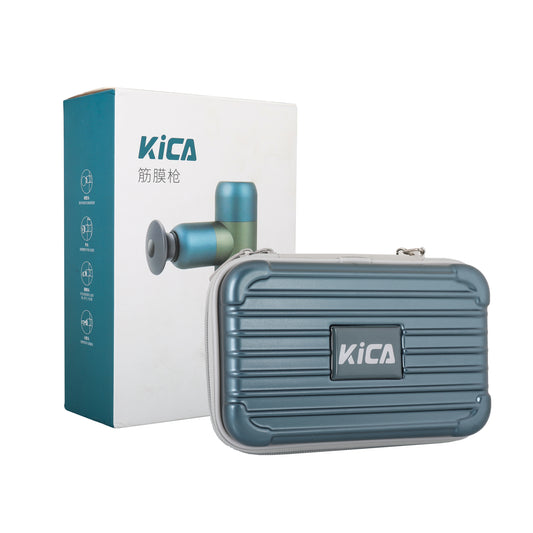 KICA K2 Mini Portable Fascia Gun | Deep Tissue Muscle Massage Gun with 4 Heads, 4 Speeds, Long Battery Life