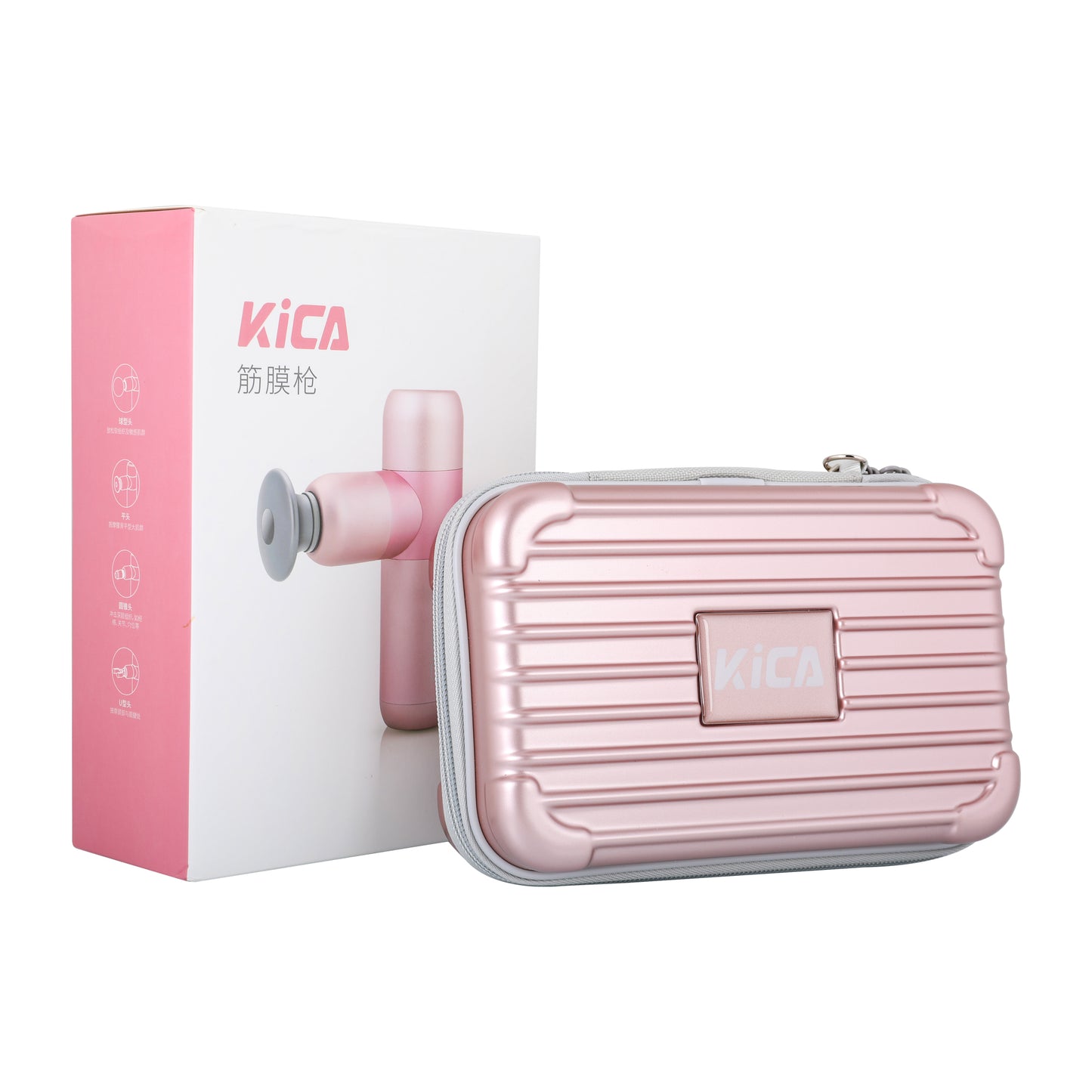 KICA K2 Mini Portable Fascia Gun | Deep Tissue Muscle Massage Gun with 4 Heads, 4 Speeds, Long Battery Life