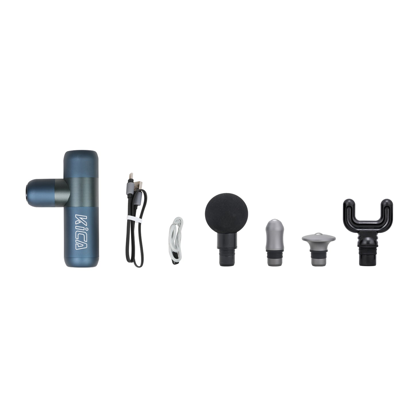 KICA K2 Mini Portable Fascia Gun | Deep Tissue Muscle Massage Gun with 4 Heads, 4 Speeds, Long Battery Life