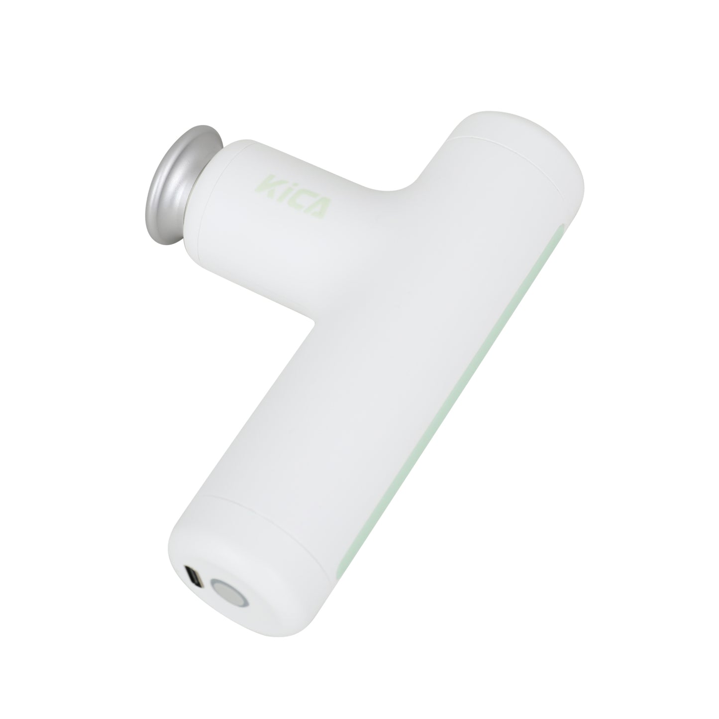 Kica C Mini Massage Gun Deep Tissue Percussion Massager, Portable Pocket Size Muscle Relaxer with 4 Massage Heads for Travel Office Home Gym