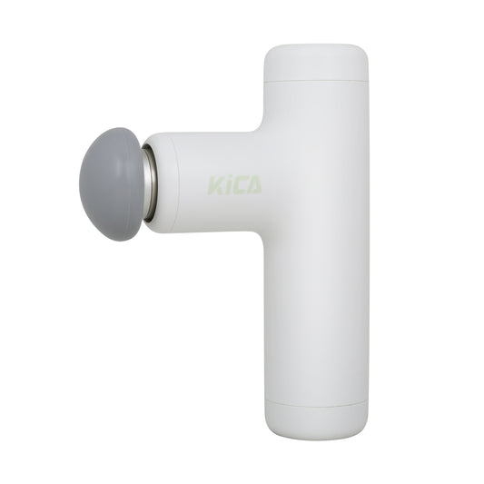 Kica C Mini Massage Gun Deep Tissue Percussion Massager, Portable Pocket Size Muscle Relaxer with 4 Massage Heads for Travel Office Home Gym